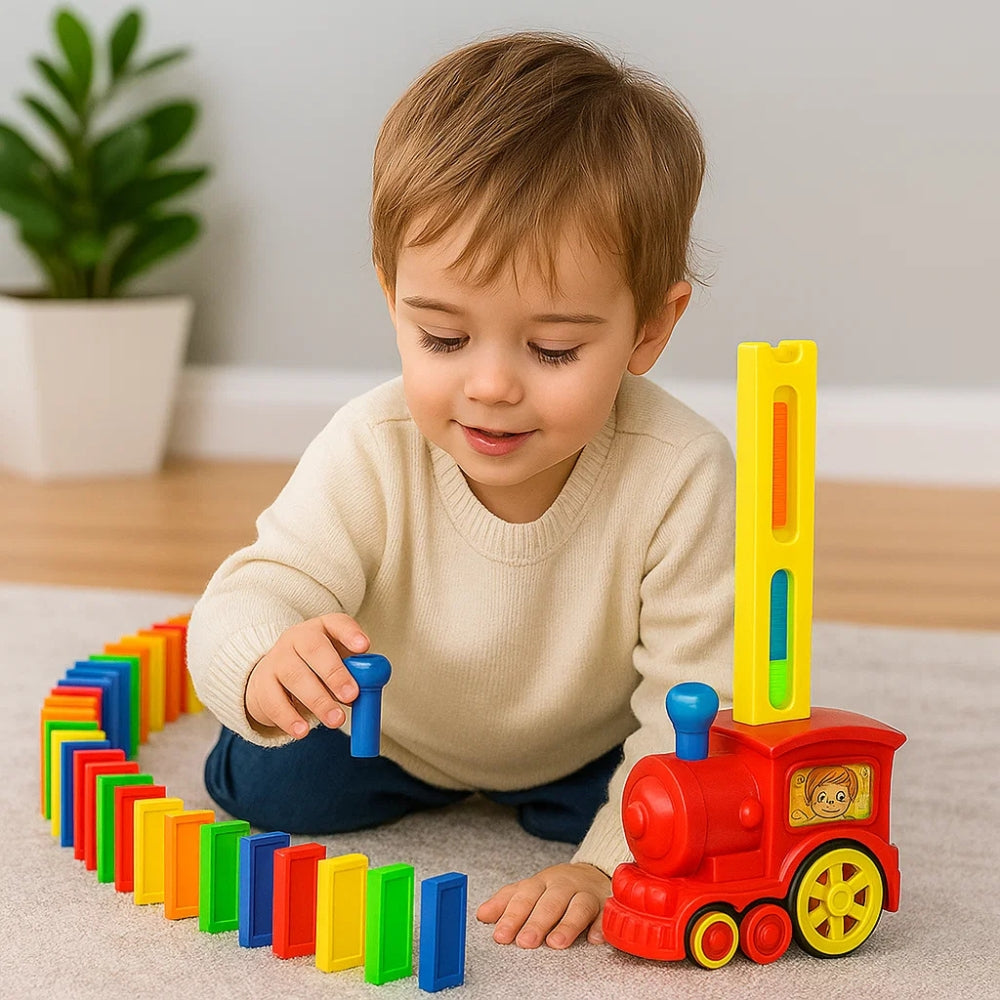 Treno con Tessere Domino per Bambini