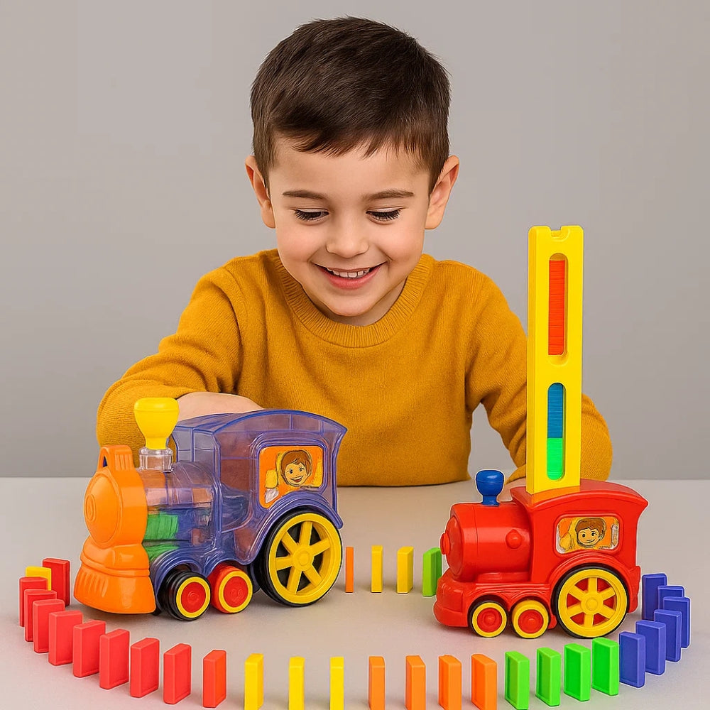 Treno con Tessere Domino per Bambini